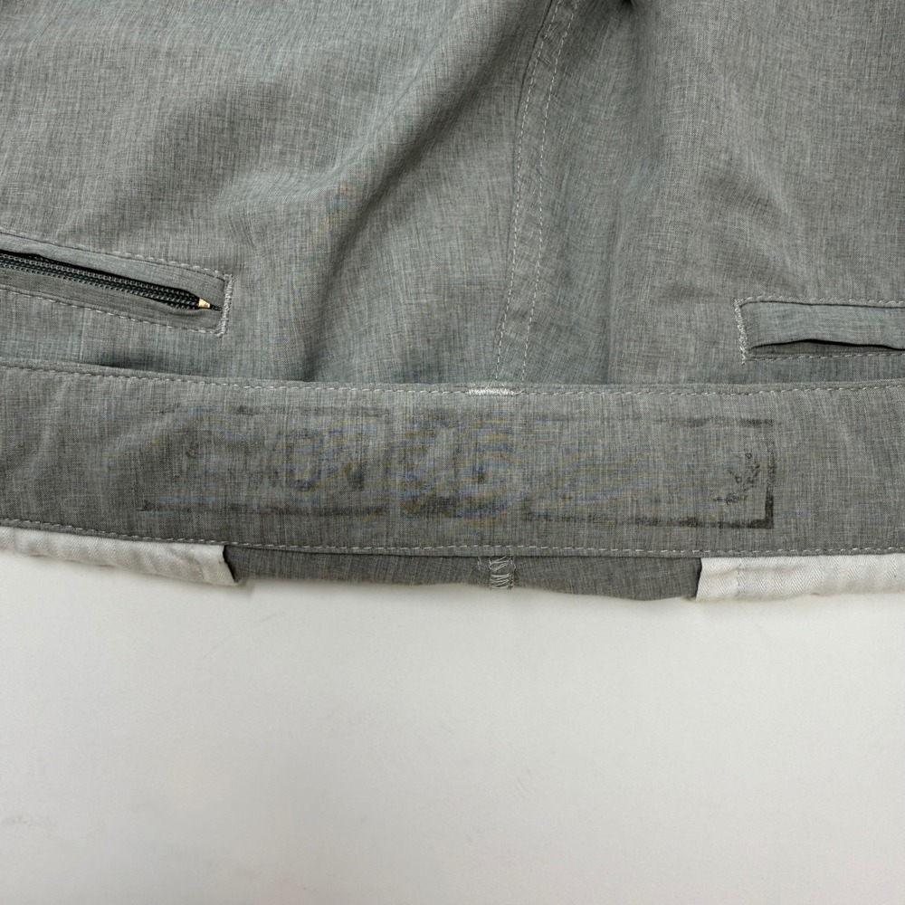 Dixxon Flannel Co Mens Gray Hybrid Performance Stretch Shorts Size 40 Zip Pocket - Picture 6 of 7